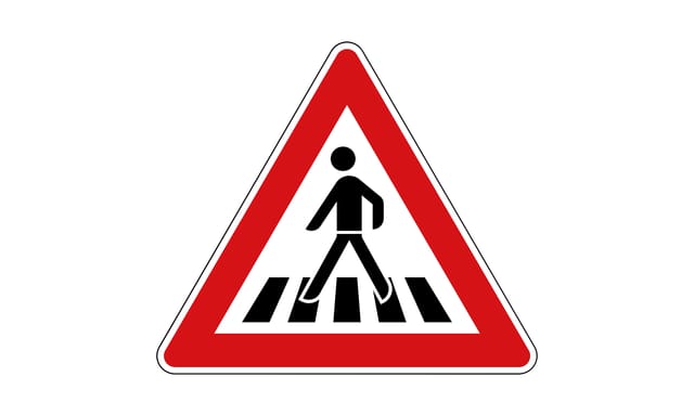 1.4.40-010: Womit müssen Sie bei diesem Verkehrszeichen rechnen?