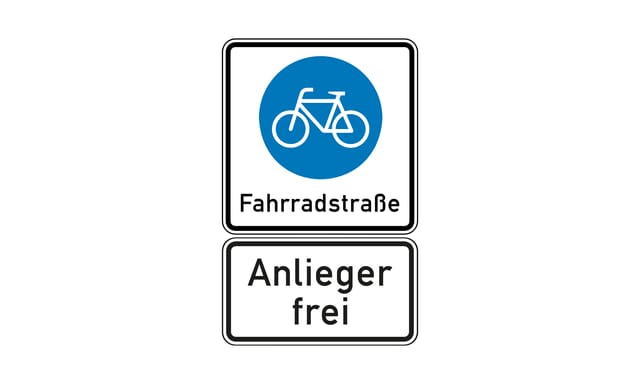 1.4.41-018: Welche Fahrzeuge dürfen in eine so gekennzeichnete Fahrradstraße einfahren?
