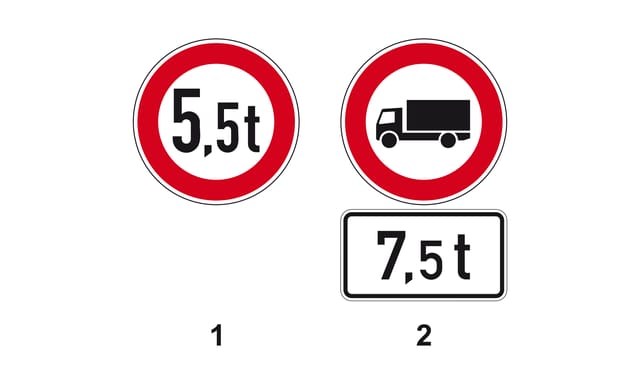 2.4.41-102: Welches Verkehrszeichen bezieht sich auf die zulässige Gesamtmasse?