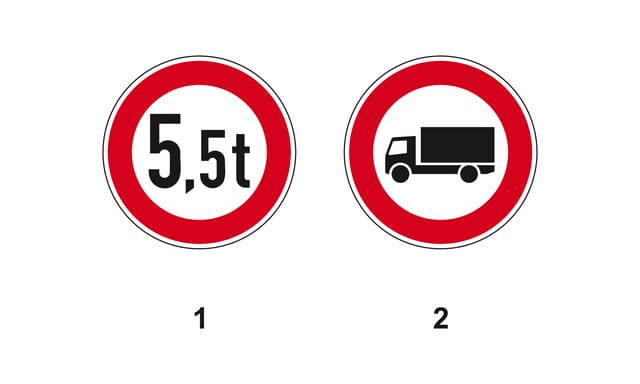 2.4.41-103: Welches Verkehrszeichen bezieht sich auf die tatsächliche Masse?