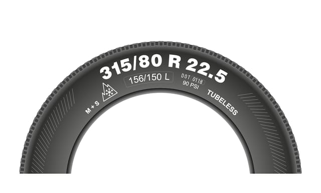 2.7.05-220: Was bedeutet die Kennzeichnung „L“ in der folgenden Reifenbezeichnung: 315/80 R 22.5 156/150 L?